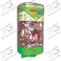 MOLDEX Ear Plug Dispensing System: Dispenser with Refill, Bullet, 33 dB NRR, 150 Pairs, Corded (MPN 6880). Key specifications — Earplug Color_Original: Multicolor; Capacity - Pairs of Earplugs: 150 Pairs; Dispenser Mounting Style - MERCH: Wall; Brand: MOLDEX.