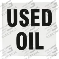 ACCUFORM DOT Handling Label: Used Oil, 6 in x 6 in, 6 in Label Wd, 6 in Label Ht, Label, 25 PK (MPN MHZW511EVP). Key specifications — Message: Used Oil; Background Color: White; Brand: ACCUFORM.
