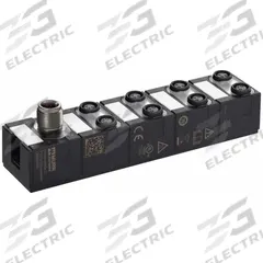 MURRELEKTRONIK IO-Link hub: 8 Output Ports, 3-Pole A-Coded M8 Female, 8 Digital Inputs, IP68, 24V DC (MPN 59504). Key specifications — Transmission Type: COM3 (230.4 kbit/s); Operating Voltage: 24V DC; Protection Features: IP68.