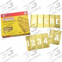 C.H. HANSON Stencil Set: 0 to 9/Ampersand (&)/Apostrophe (')/A to Z/Comma (,)/Dash (-)/Period (.) (MPN 10071). Key specifications — Includes: (2) Spacers; Characters Included: A to Z; Interlocking Orientation: Horizontal; Brand: C.H. HANSON; Included Characters: Period (.).