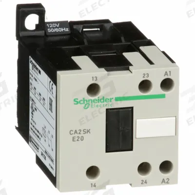SCHNEIDER Control Relay: DIN-Rail & Surface Relay Mounting, 120V AC Coil Volt, 2NO - DIN Rail-Mounted Relays