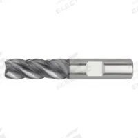 WIDIA HANITA Corner Radius End Mill: Carbide, AlTiN Coated, 4 Flute, 3/8" Mill Dia, 1-1/2" LOC (MPN 4V1510004BT)