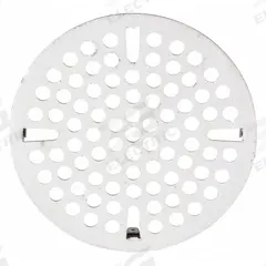 T&S BRASS Strainer: Stainless Steel, Unfinished, 3 1/8 in Overall Ht, 3 1/8 in Overall Dia, Drop-In (MPN 010385-45). Key specifications — Product Type: Strainer; Brand: T&S BRASS; Finish: Unfinished; Material: Stainless Steel; Includes: Strainer.