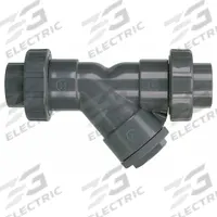 HAYWARD Y Strainer: 2 in, NPT, Perforated, 0.0313 in Screen Size, PVC, FPM, 7 1/8 in Ht, 13 in Lg (MPN YS10200TU). Key specifications — Brand: HAYWARD; Seal Material: FPM; Manufacturer Part Number: YS10200TU; Screen Material: PVC.