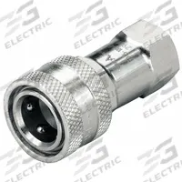 HANSEN Hydraulic Quick Connect Hose Coupling: 1/4 in Coupling Size, Steel, 11.36 lpm Max. Flow Rate (MPN 2H6). Key specifications — Body Material: Steel; Thread Size: 1/4"-18; Brand: HANSEN.