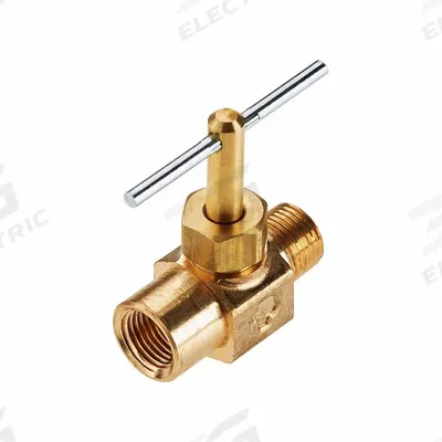 Parker Needle Valve: Inline Valve Body, Brass, Screw-In Bonnet, 1/8 in Pipe Size - Brass Straight-Body Needle Valves