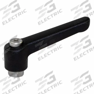 JW WINCO Adjustable Handles; Adjustable Levers: Plastic w/ SS Thread, 3/8"-16 Thread - Teardrop-Style Adjustable Handles with Threaded Hole
