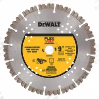DEWALT Diamond Saw Blade: 9 in Blade Dia., 7/8 in Arbor Size, Dry, For Masonry Saw, Better (MPN DWAFV8900). Key specifications — attr1097734: Dry; attr1097738: Masonry Saw; attr1097751: DEWALT.
