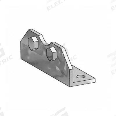 SPEEDAIRE Foot Bracket: Flange/Foot Mount Type, Fits 25 mm Bore Dia, Stainless Steel - Foot Mounting Brackets