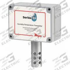 DWYER Humidity Transmitters: 4 to 20mA, Pt1000 RTD, Screw Terminals, 1/2 in NPS, 3 in Probe Lg, RHP (MPN RHP-2O1E). Key specifications — Brand: DWYER; Humidity Accuracy: ±2% 10 to 90% RH at 25°C; Sensing Element Type: Pt1000 RTD; Temperature Accuracy: ±0.54°F @ 32°F; Output: 4 to 20mA; Power Source: 10 to 35V DC; Temperature Range: -4 °F to 140 °F.
