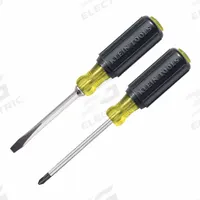 KLEIN TOOLS Screwdriver Set: 1-10 Pieces, 2 Pieces, Phillips/Slotted/Square Tip, 1/4 in/#2 Tip Size (MPN 85442). Key specifications — attr1205274: KLEIN TOOLS; attr1205269: #2.
