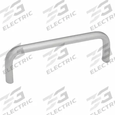 JW WINCO Pull Handle: Threaded Holes, Stainless Steel, Silver, 0.31 in - Load-Rated Standard "U" Pull Handles