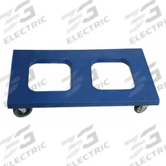 APPROVED VENDOR General Purpose Dolly: 1,000 lb, Blue, 30 in L x 18 in W x 7 in H Deck, (4) Swivel (MPN 10Z909). Key specifications — Brand: APPROVED VENDOR; Color: Blue; Caster/Wheel Configuration: (4) Swivel; Lip Type: Flush; With Tow Eye: No.