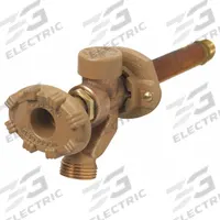 WOODFORD MFG. Sillcock: Handwheel, Brass, Powder Coated, Aluminum, 1/2 in Inlet Connection Size, NPT (MPN 19CP-8). Key specifications — Brand: WOODFORD MFG.; Design: Standard; Body Material: Brass; Handle Material: Aluminum; Color/Finish: Powder Coated; Handle Type: Handwheel; Inlet Connection Type: NPT; Product Type: Sillcock.