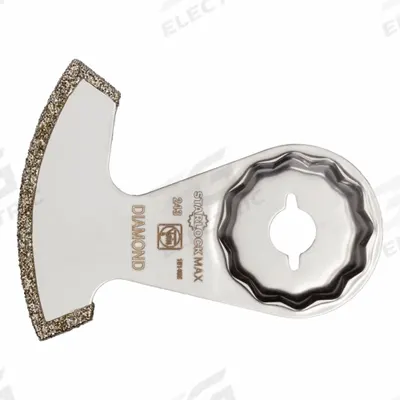 FEIN Oscillating Scraper Blade: 2 3/8 in Blade Wd, Diamond Grit, Starlock Max Connection - Starlock Max Mounted Blades