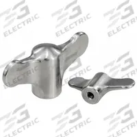 KIPP Hand Knob: Wing, Stainless Steel, #10-24 Thread, 10 mm Thread Lg, 50 mm Dia (MPN K0273.1A0). Key specifications — Brand: KIPP.