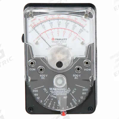 TRIPLETT Analog Multimeter: 600 V Max AC Volt Measurement - Analog Multimeters
