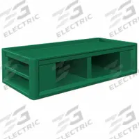CORTECH Institutional Bed: Green, 80 in Overall Lg, 30 in Overall Wd, 21 in Overall Ht, Polyethylene (MPN 7601GN). Key specifications — Product Type: Bed; Color: Green; Material: Polyethylene; Brand: CORTECH; Furniture Series: Endurance.