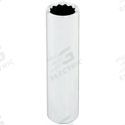 WESTWARD Socket: Metric, 3/8 in Drive Size, 20 mm Socket Size, 12-Point, Deep, Chrome - 3/8" Drive Hand Sockets