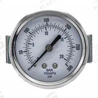 PIC GAUGES Industrial Pressure Gauge: 0 psi to 300 psi, 2 1/2 in Dial, 1/8 in NPT Male, Center Back (MPN 103D-258H). Key specifications — Accuracy: ±3-2-3%; Brand: PIC GAUGES; Vibration Resistance Properties: None; Gauge Wetted Parts: Brass / Copper.