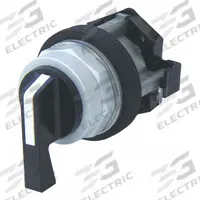 EATON Selector Switch: 30 mm Panel Mounting Size, 4 Positions, Extended Lever, 2NC/2NO, Metallic (MPN HT8LSH8EF1Q1). Key specifications — AC Contact Rating: 10 A @ 600 V; Action: Maintained/Maintained/Maintained/Momentary; Cam: 8E; DC Contact Rating: 5 A @ 250 V; Hazardous Location Specification: Not Rated; Operator Head Material: Polymer; Operator Head Type: Long-Handled Knob; Operator Illumination: Non-Illuminated.