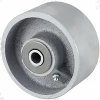 APPROVED VENDOR Caster Wheel: 4 in Wheel Dia., 1 1/2 in Wheel Wd, Iron, 650 lb Load Rating, Roller (MPN CA0410106G). Key specifications — Includes Spanner Bushing: Included; Wheel/Tread Material: Iron; Wheel/Tread Color: Silver; Brand: APPROVED VENDOR.
