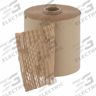 SCOTCH Protective Wrap: 12 in Roll Wd, 1,000 ft Roll Lg, Brown - Fragile Wrap Honeycomb Rolls