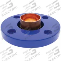 NIBCO Sweat Fitting Adapter: 1 1/2 in CTS x 1 1/2 in Pipe, Cup x Flange, Wrot Copper (MPN 9405455)
