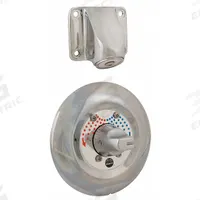 BRADLEY Shower Faucet: SafeCare, 2 gpm Fixed Showerhead Flow Rate, Brass, Chrome, Ligature-Resistant (MPN S77-952). Key specifications — ADA Compliant: Not ADA Compliant; Series: SafeCare; Connection Type: NPT; Includes: Vandal Resistant Screws; Material: Brass.