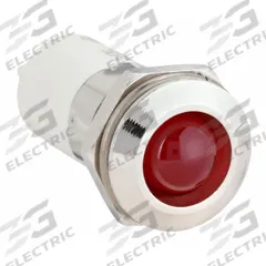 APPROVED VENDOR Raised Panel Light: 16 mm Panel Mounting Hole Dia, LED, Red, Raised Head, M16 (MPN 24M142). Key specifications — Brand: APPROVED VENDOR; Electrical Connection: 0.11 Male Quick Disconnect.