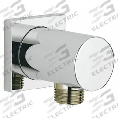 GROHE Rainshower Wall Union: Chrome, Chrome Finish, 1/2 in Connection Size, NPT Connection (MPN 26184000). Key specifications — Finish: Chrome; Connection Type: NPT; Product Type: Shower Outlet Elbow; Brand: GROHE; Material: Chrome.