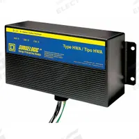SQUARE D Surge Protection Device: Three Phase, 120/240V AC High Leg Delta, 150/270 V AC, Plastic, 4X (MPN HWA31). Key specifications — Voltage: 120/240V AC High Leg Delta; Includes: Dry Contacts; Max. Continuing Operating Voltage: 150/270 V AC; Voltage Protection Rating: 700V (N-G); Enclosure Material: Plastic; Max. Surge Current per Mode: 50kA; Brand: SQUARE D.