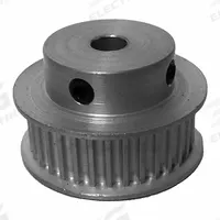 DAYTON Timing Pulley: Curvilinear, Fixed, For 9 mm Belt Wd, 30 Teeth, 3 mm Pitch, Aluminum (MPN 30-3M09-6FA6). Key specifications — Brand: DAYTON; Finish: Clear Anodized; For Belt Series: Powerhouse®.