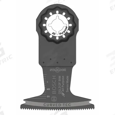 BOSCH Oscillating Tool Blade: 2 1/2 in Blade Wd, 4 in Overall Lg, Plunge Cutting - Starlock Mounted Blades