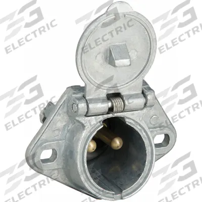 VELVAC Dual Pole Receptacle: Two Pole, Plastic, 4 ga Wire Gauge, 2 Conductor Wire (MPN 593121) - Fleet and Vehicle Maintenance