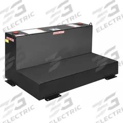 Transfer Tank: Black, L-Shape, 90 gal Capacity, 12 ga Thick, Powder-Coated (MPN 354-5-02). Key specifications — For Use With: Diesel Fuel; Brand: WEATHER GUARD.