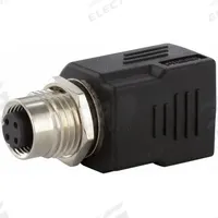 MURRELEKTRONIK Adapter: M12 Female Straight x RJ 45 Female Straight, PUR, IP20/IP68, 4 Pins, 4 Pins (MPN 7000-44671-0000000). Key specifications — Housing Material: PUR; IP Rating: IP20; RJ45 Connector Type: Panel Feed-Through Adapter.