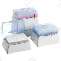 EPPENDORF Pipettor Tip: Non-Sterile, 10 ul Capacity, Preconfigured Rack, No Filter, Dark Gray, 960 (MPN 022491504). Key specifications — Brand: EPPENDORF; Color: Dark Gray; Material: Biomedical Grade Plastic; Sterility: Non-Sterile; For Pipette Type: Universal; Includes Filter: No Filter; Configuration: Preconfigured Rack.