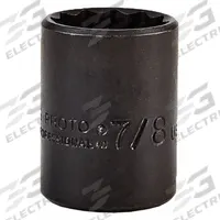 PROTO Socket: 1/2 in Drive Size, SAE, 1 1/2 in Socket Size, 12-Point, Std, 2 1/4 in Overall Lg (MPN J5448B). Key specifications — attr1215501: PROTO; attr1215515: Black Oxide; attr1215518: 1-1/2 in.