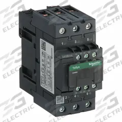 SCHNEIDER IEC Magnetic Contactor: Non-Reversing, 3 Poles, 3NO Contacts, 40 A, 240V AC Coil (MPN LC1D40AU7). Key specifications — Brand: SCHNEIDER; Integrated Surge Suppression: No.