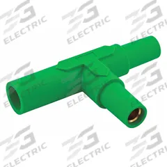 Tapping Tee: Female-Male-Female, Green, 600V AC/600V DC, 150 A, Series 15 (MPN HBL15TGN). Key specifications — Brand: HUBBELL; Gender Configuration: Female-Male-Female.