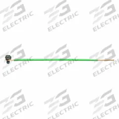 IDEAL Grounding Pigtail: Copper/PVC/Zinc Plated Steel, Green, 6.5 in Overall Lg (MPN 30-3404). Key specifications — For Product Type: Fastening Ground Conductor; Brand: IDEAL; Accessory Type: Grounding Pigtail; Color: Green; Material: Copper.