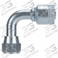 PARKER Hydraulic Crimp Fitting: Steel x Steel, 90° Elbow, -16 For Hose Dash Size, BSPP x Crimp (MPN 1B243-16-16). Key specifications — Fitting Gender: Female x Genderless; Brand: PARKER; For Hose Dash Size: -16; Fitting Connection Type: BSPP x Crimp; Thread Size: 1"-11.