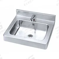 JUST MANUFACTURING Bathroom Sink: Lavatory Group, Silver, Stainless Steel, Sensor, 20 in Overall Lg (MPN A33338S-J). Key specifications — Series: Lavatory Group; Includes: Sensor Faucet; Color: Silver; Brand: JUST MANUFACTURING; Sink Type: Bathroom; Material: Stainless Steel; Sink Material: Stainless Steel.