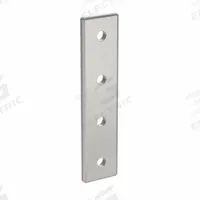 Joining Plate: Straight Flat Plate, 40 Series, 156 mm x 36 mm x 6 mm, For 8 mm Slot Wd, 4 Holes (MPN 093VA40160). Key specifications — Material: Aluminum; Brand: FATH INC.; Finish: Anodized.