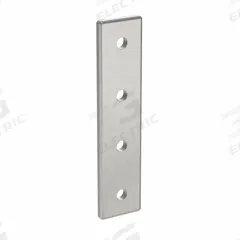Joining Plate: Straight Flat Plate, 40 Series, 156 mm x 36 mm x 6 mm, For 8 mm Slot Wd, 4 Holes (MPN 093VA40160). Key specifications — Material: Aluminum; Brand: FATH INC.; Finish: Anodized.