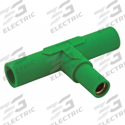 HUBBELL Paralleling Tee: Male-Male-Female, Green, 600V AC/600V DC, 150 A - Parallel Tees