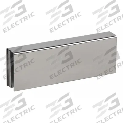 RUTHERFORD Glass Door Bracket: 2 5/8 in Lg, 1 1/4 in Wd, 7 1/2 in Ht - Hinges for Glass Doors