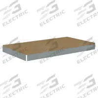 TENNSCO Shelf: 42 in x 24 in, 2,250 lb Load Capacity, Particleboard, Gray, Shelf (MPN ZLES-4224D). Key specifications — Decking Material: Particleboard; Includes: (4) Beams; Decking Finish: Unfinished; Shelf Configuration: Single Straight; Color: Gray; Frame Material: Steel; Brand: TENNSCO; Frame Finish: Zinc Plated.