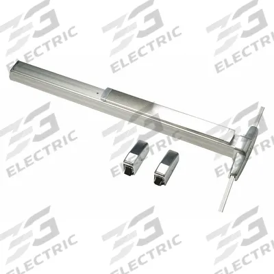 VON DUPRIN Surface Vertical Rod: 4 ft Max Door Wd - Surface Vertical Rod Push Bars
